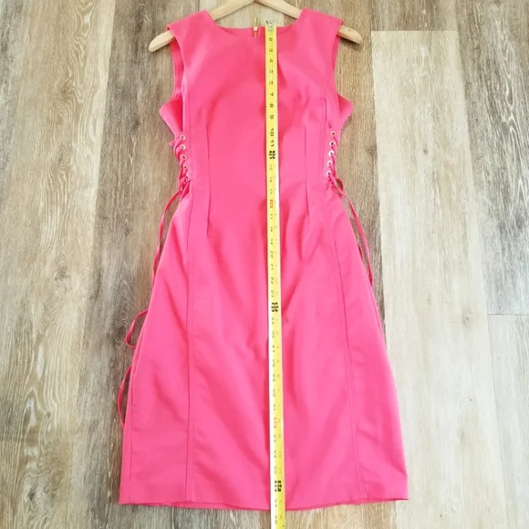 Calvin Klein Lace-Up Corset Style Sheath Dress Career Office Business Attire - Picture 9 of 13